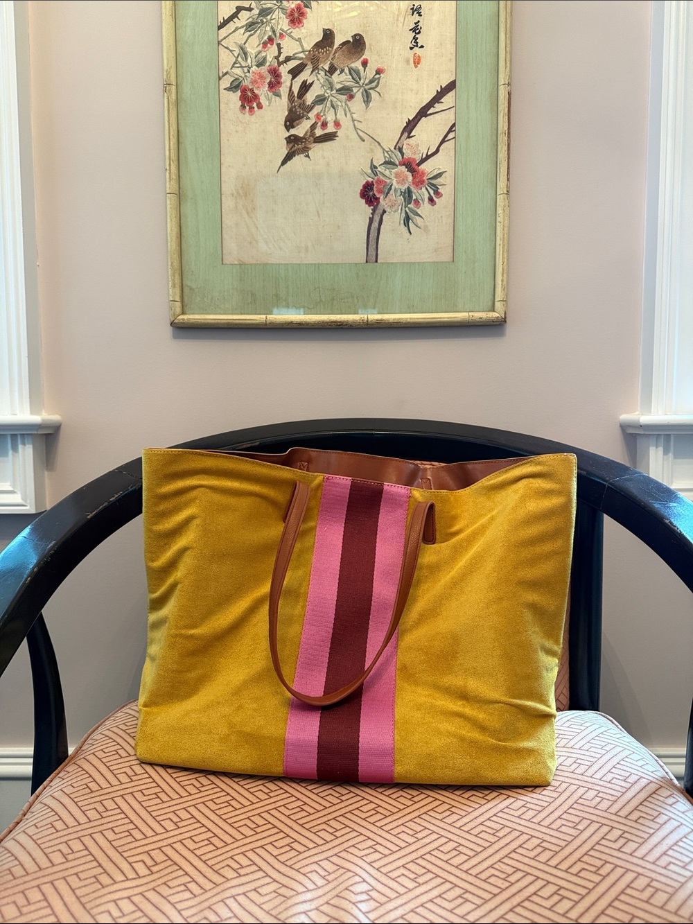 Yellow Velvet Tote
